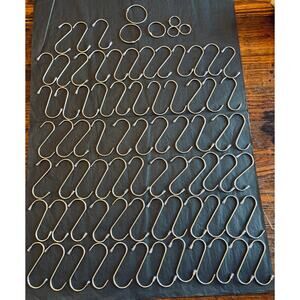 (73) All-Purpose 3” Utility S-Hook for Various Indoor & Outdoor plus 6 Rings